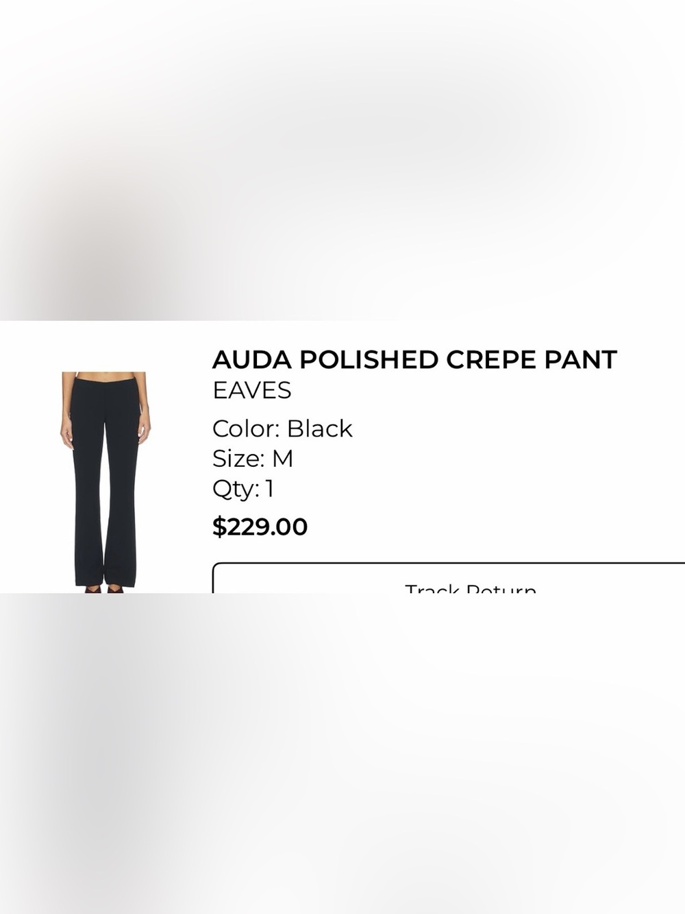 Black pants with matching blazer